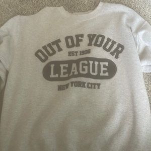 This is a small crew neck from shein